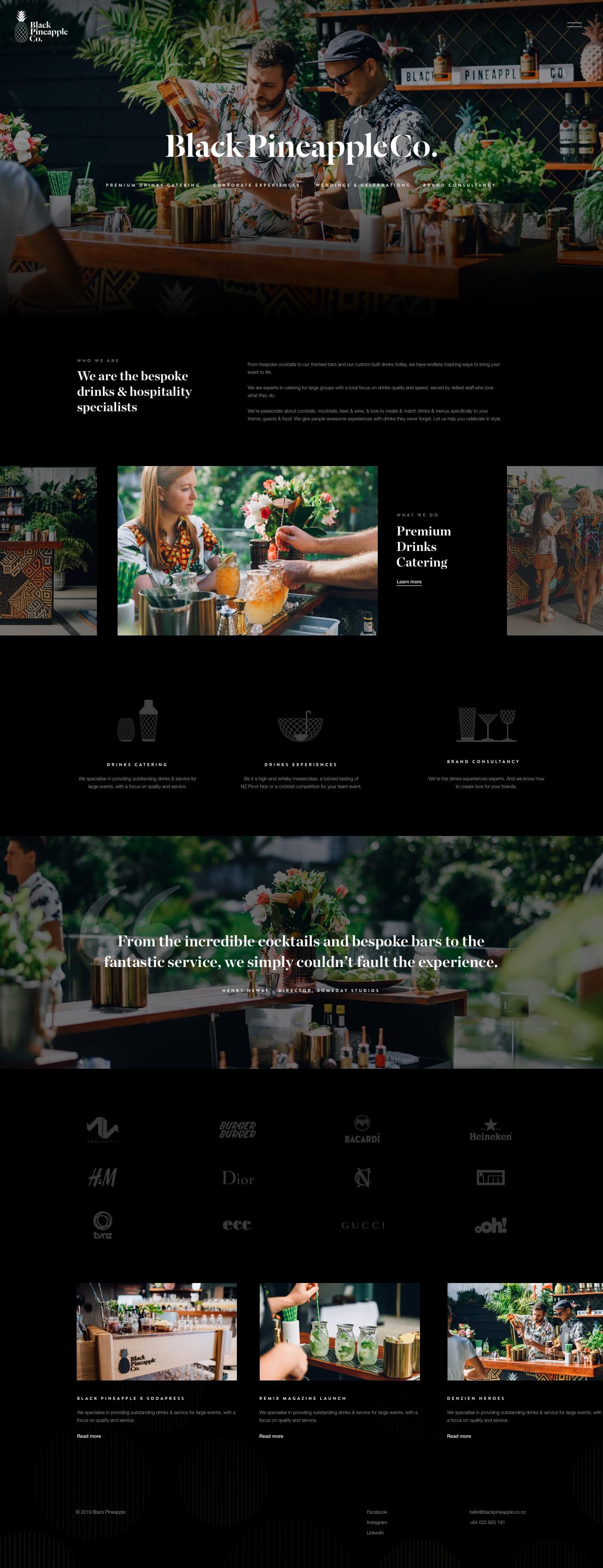 Black Pineapple Homepage